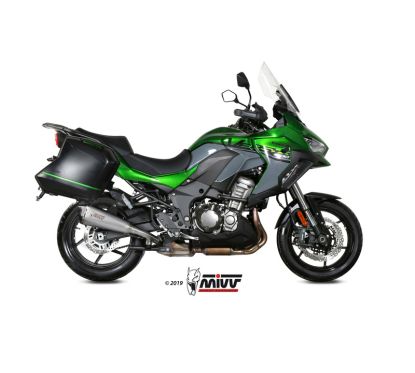 Silencieux MIVV Delta Race inox/casquette carbone Kawasaki Versys 1000