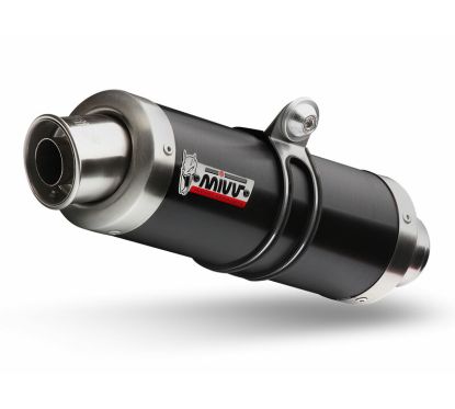 Silencieux MIVV GP inox noir/casquette inox Suzuki GSX-S750
