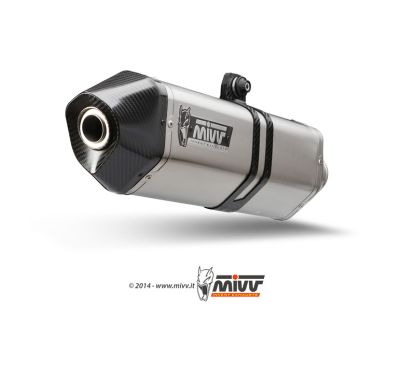 Silencieux MIVV Speed Edge inox/casquette carbone Suzuki DL1000 V-Strom