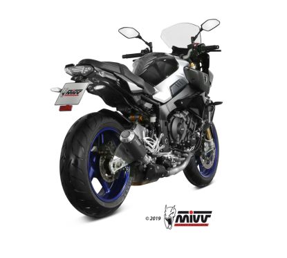 Silencieux MIVV MK3 Steel Black/casquette inox Yamaha MT-10