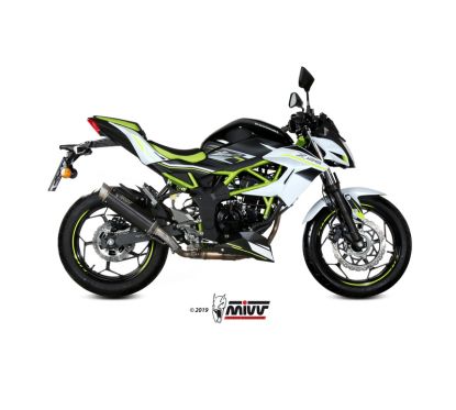 Silencieux MIVV GP Pro Steel Black/casquette inox Kawasaki Ninja 125