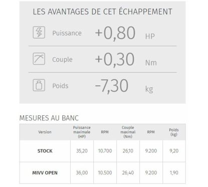 Silencieux MIVV GP inox noir casquette carbone Yamaha MT-03