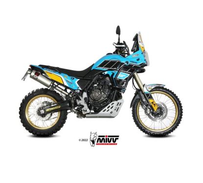 Silencieux MIVV Dakar Slip-On acier inoxydable - Yamaha Ténéré 700 19-22