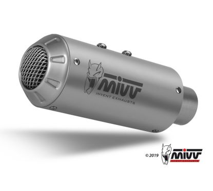 Silencieux MIVV MK3 inox brossé/casquette inox Yamaha MT-10