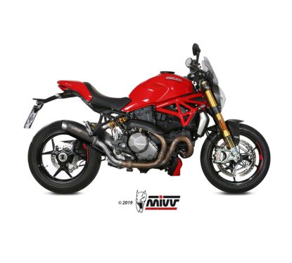 Silencieux MIVV GP Pro Steel Black/casquette inox Ducati Monster 821