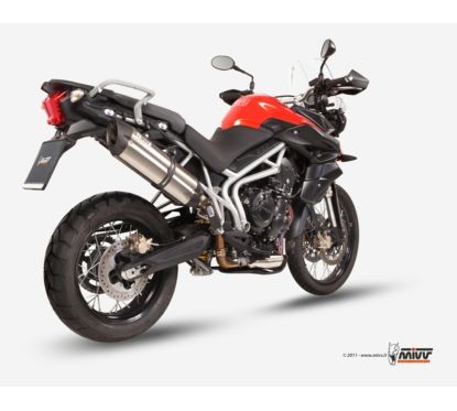Silencieux MIVV Suono inox/casquette carbone Triumph Tiger 800