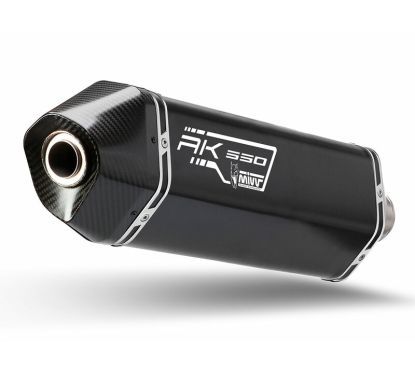 Silencieux MIVV Speed Edge Black inox noir/casquette carbone Kymco AK 550