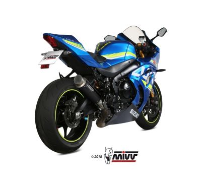 Silencieux MIVV GP-Pro Steel Black/casquette inox Suzuki GSXR1000