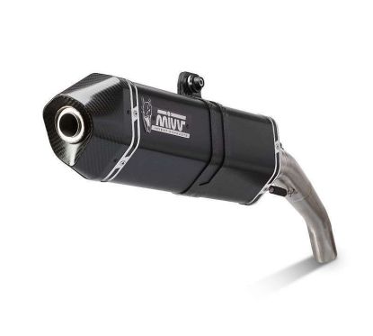 Silencieux MIVV Speed Edge inox brossé noir KTM 1190 Adventure