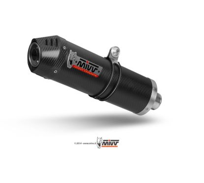 Silencieux MIVV Oval Carbon Cap carbone Suzuki