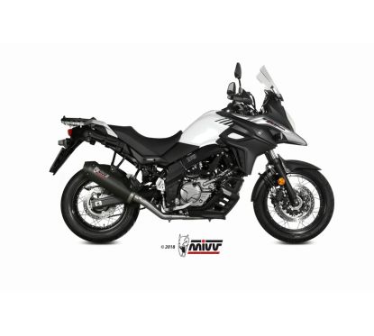 Ligne complète MIVV Oval carbone/casquette carbone - Suzuki DL650 V-Strom