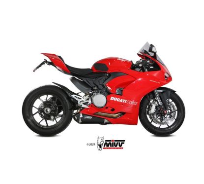 Silencieux MIVV Delta Race Slip-On acier inoxydable noir - Ducati Panigale V2