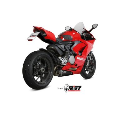 Silencieux MIVV Delta Race Slip-On acier inoxydable noir - Ducati Panigale V2