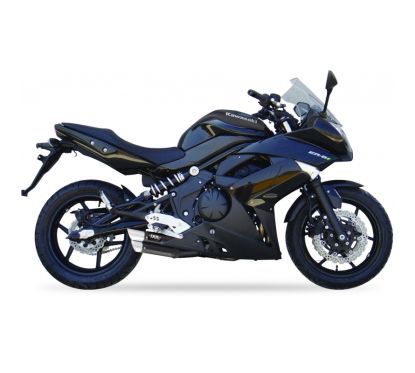 Silencieux IXIL Dual Hyperlow L3XB inox noir / alu - Kawasaki ER-6 - XK7351XB