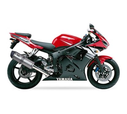Silencieux IXIL Hexoval Xtrem inox / alu noir - Yamaha YZF600R-6 - OY9053VSE