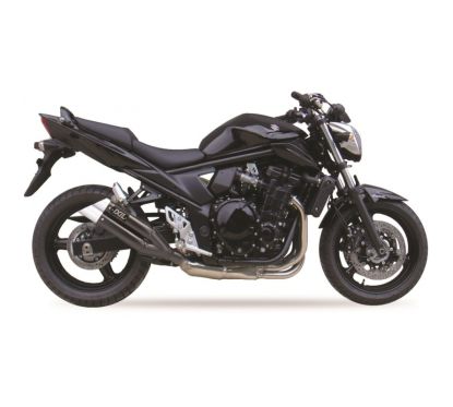 Silencieux IXIL Dual Hyperlow L3XB inox noir / alu - Suzuki GSF-650N - XS8357XB