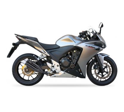 Silencieux IXIL Dual Hyperlow L3XB inox noir / alu - Honda CBR500R - XH6333XB