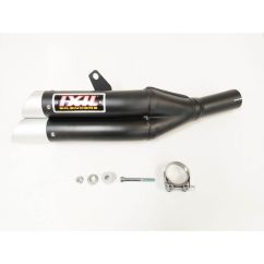 Silencieux IXIL Dual Hyperlow L3XB inox noir / alu - Honda CBR500R - XH6333XB