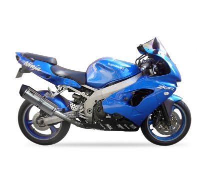 Silencieux IXIL Hexoval Xtrem inox / alu noir - Kawasaki ZX-9R Ninja - OK7087VSE