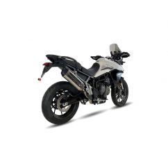 Silencieux IXIL MXT inox / alu noir - Triumph Tiger 900/GT/Rally - ET4066SS