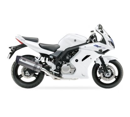 Silencieux IXIL Hexoval Xtrem inox / alu noir - Suzuki SV 650/S - OS8049VSE