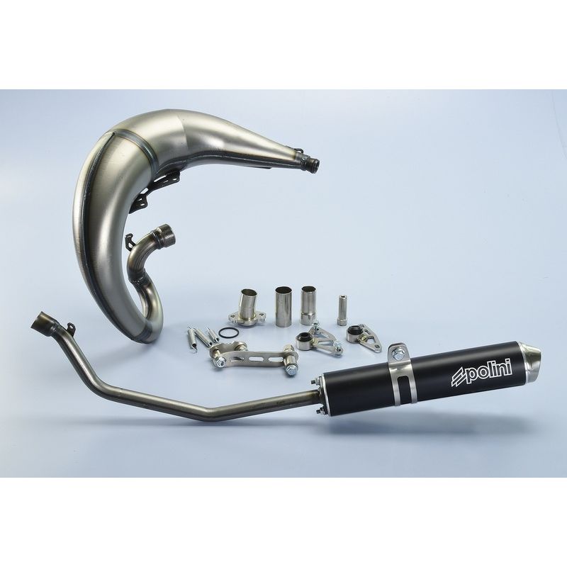 Pot d'échappement POLINI Race Aluminium noir - Derbi DRD S