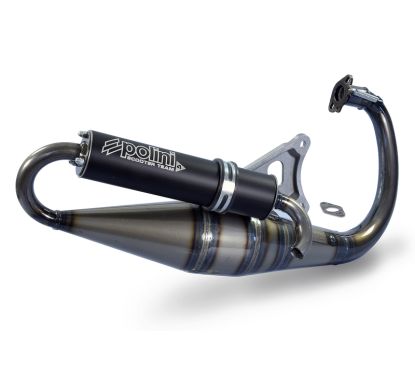 Pot d'échappement POLINI Team 4 Aluminium noir - Piaggio