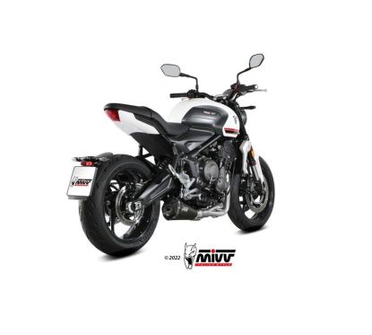 Ligne complète MIVV Delta Race Steel Black/carbone - Triumph Trident 660