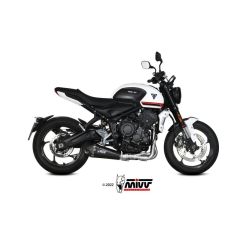 Ligne complète MIVV Delta Race Steel Black/carbone - Triumph Trident 660