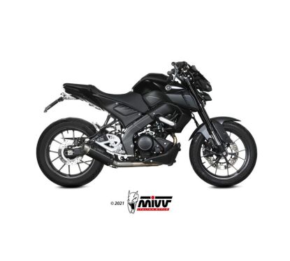 Ligne complète MIVV GP Pro acier inoxydable noir - Yamaha MT 125