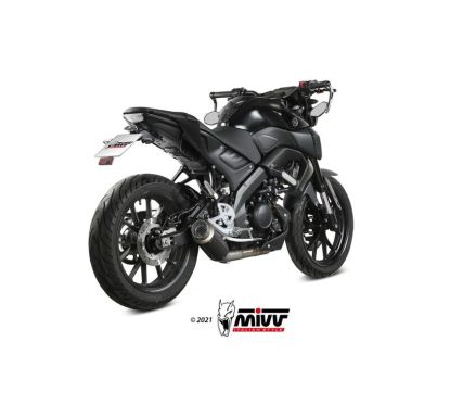 Ligne complète MIVV GP Pro acier inoxydable noir - Yamaha MT 125