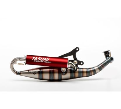 Pot d'échappement YASUNI Carrera 10 Carbone Minarelli 50/70cc Homologué