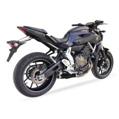 Ligne complète IXIL Hyperlow inox noir / alu poli - Yamaha MT-07 - XY9362XB