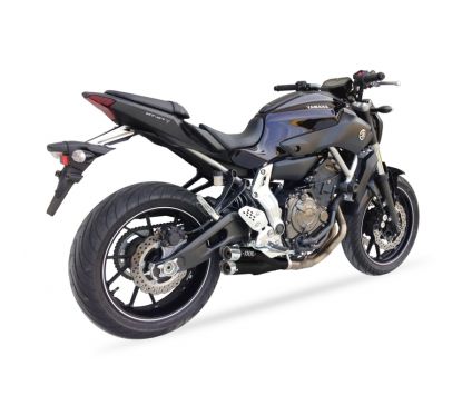 Ligne complète IXIL Hyperlow inox noir / alu poli - Yamaha MT-07 - XY9362XB