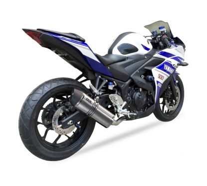 Ligne complète IXIL Hexoval Xtrem Race inox / alu noir - Yamaha R3/R25 - OY9025VSE