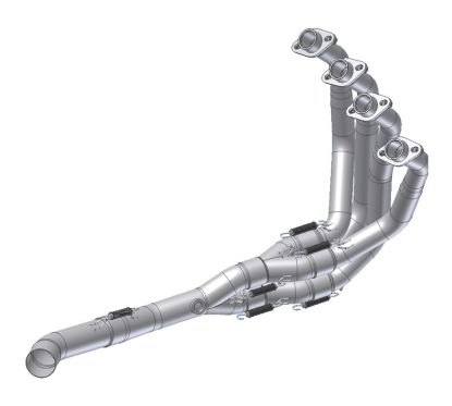 Tube decatalyse MIVV - Kawasaki Z900 A2