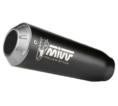 Silencieux MIVV universel X-M1 acier inoxydable noir - Côté droit