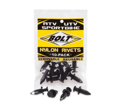 Rivets plastique M8 BOLT 10 pièces