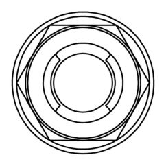 Ecrou Fuji à bride BOLT M10x1,25mm tête 14mm acier 10 pièces