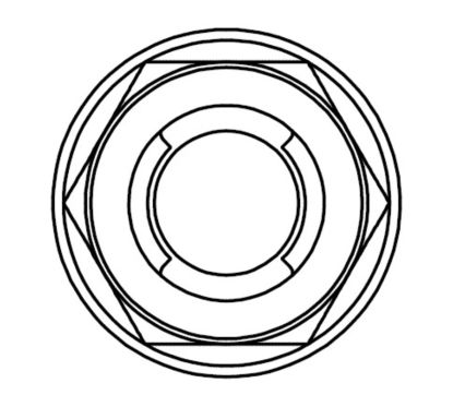 Ecrou Fuji à bride BOLT M10x1,25mm tête 14mm acier 10 pièces