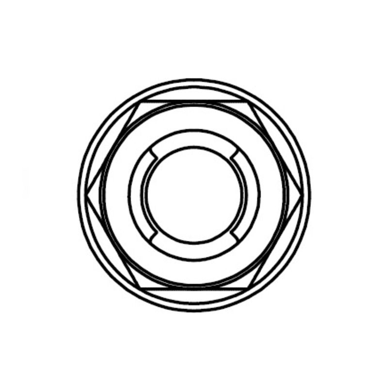 Ecrou Fuji à bride BOLT M6x1mm tête 10mm acier 10 pièces