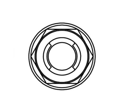 Ecrou Fuji à bride BOLT M6x1mm tête 10mm acier 10 pièces