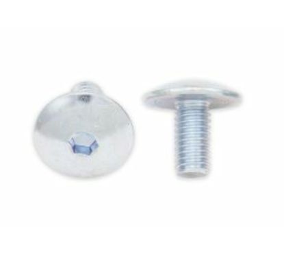 Vis tête bombée plate BOLT M6x1x12mm 10 pièces