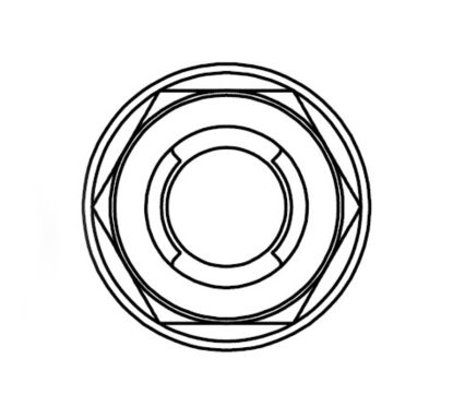 Ecrou Fuji à bride BOLT M8x1,25mm tête 12mm acier 10 pièces