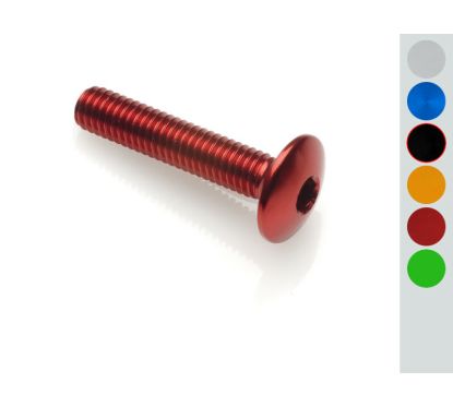 Vis tête bombée LIGHTECH M4 x 15 Ergal noir