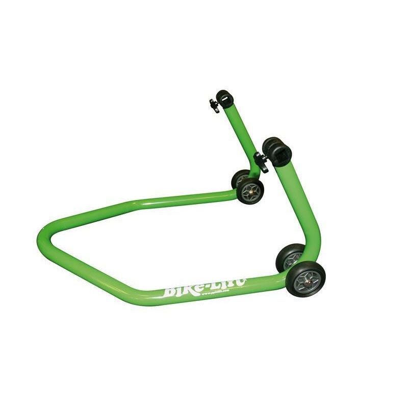 Béquille de stand arrière universelle BIKE LIFT vert avec supports caoutchouc en "L"- RS-17