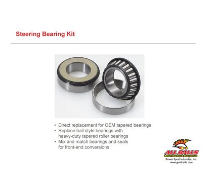 Kit roulements de colonne de direction ALL BALLS Aprilia RS250