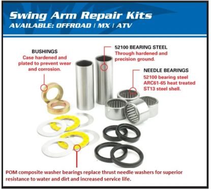 Kit réparation de bras oscillant ALL BALLS Kawasaki KX250/125