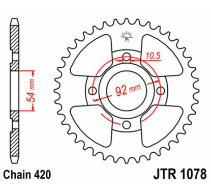 Kit chaîne JT 420HDR (11-47-132)