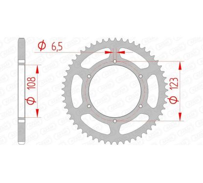 Kit chaîne AFAM 420R1 11/53 standard